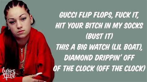 bhad bhabie gucci flip flops lyrics|gucci flip flops sample.